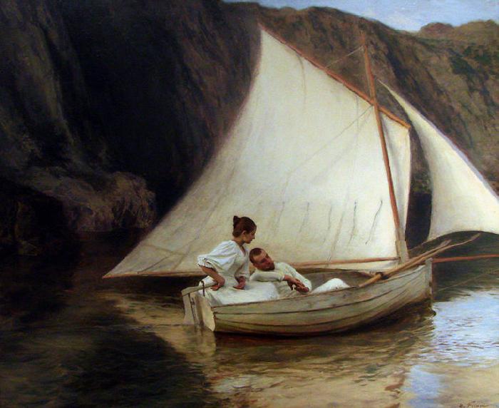 Emile Friant La petite barque oil painting image